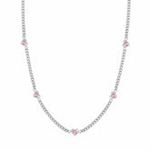 BohoMoon Stainless Steel Sweetheart Necklace Silver