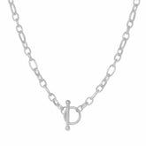 BohoMoon Stainless Steel Teresa Tbar Choker Necklace Silver