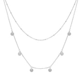 BohoMoon Stainless Steel Thea Layered Necklace Silver