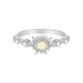 Bohomoon Stainless Steel Tranquil Opal Ring