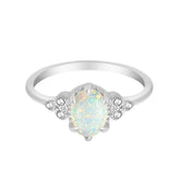 BohoMoon Stainless Steel Winter Opal Ring