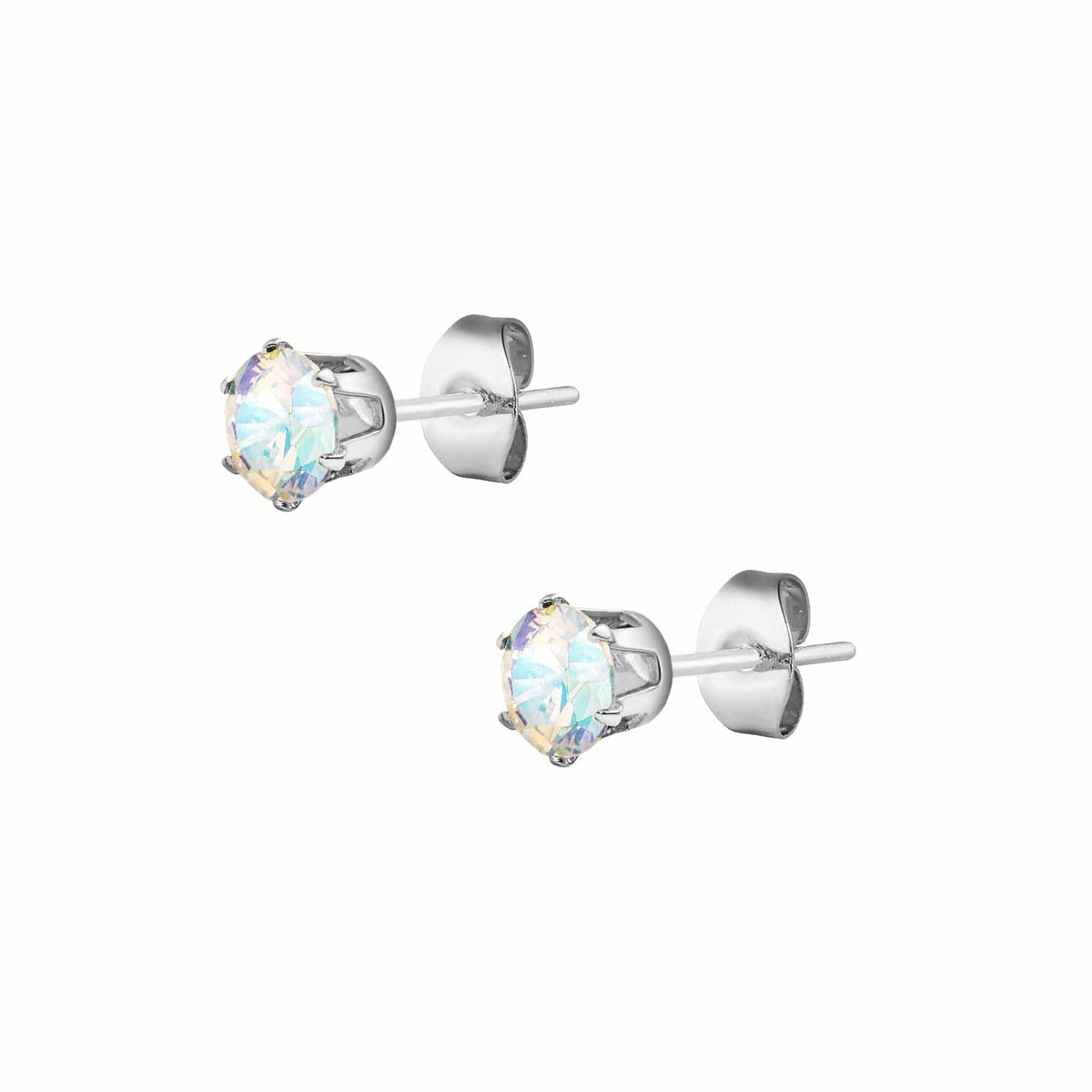 BohoMoon Stainless Steel Zariah Stud Earrings Silver