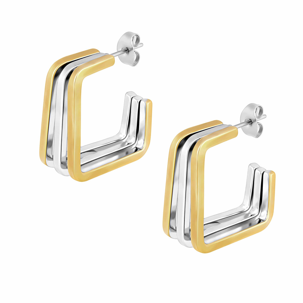 Bohomoon Stainless Steel Zion Hoop Earrings