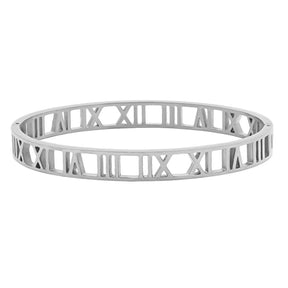 BohoMoon Stainless Steel Roman Bracelet Silver