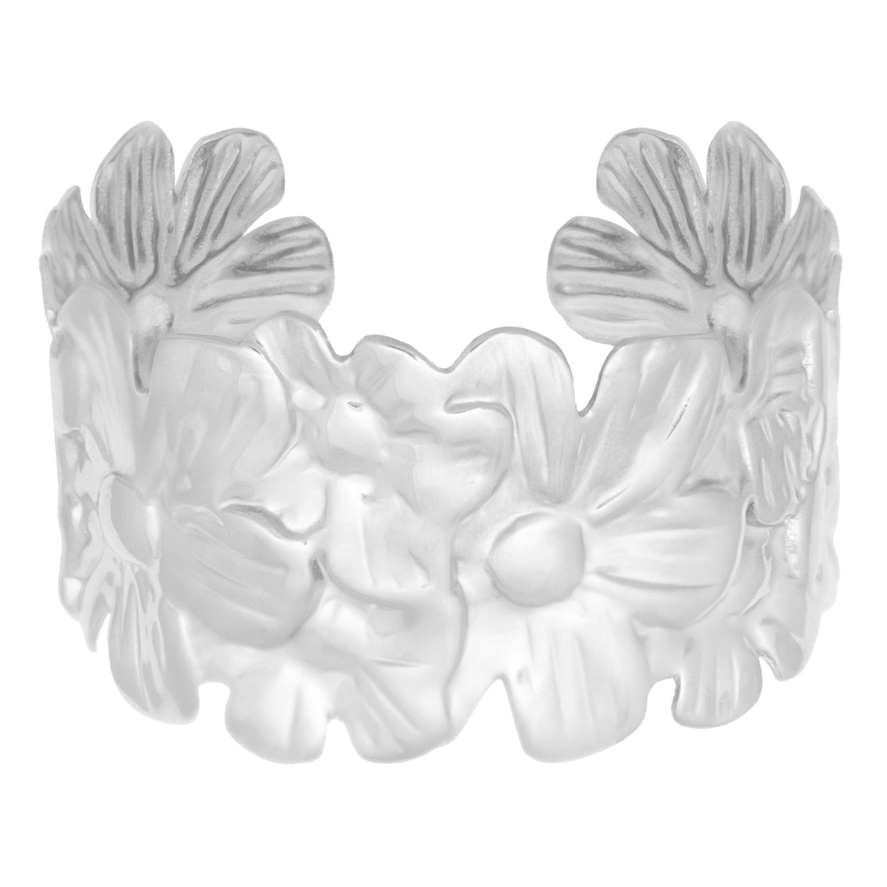 Bohomoon Stainless Steel Sunflower Cuff Bracelet