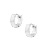 BohoMoon Stainless Steel Tallulah Huggie Hoop Earrings Silver