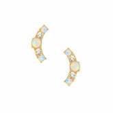 Bohomoon Stainless Steel Renee Opal Stud Earrings