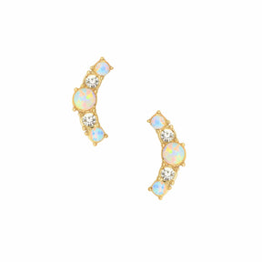 Bohomoon Stainless Steel Renee Opal Stud Earrings