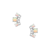 Bohomoon Stainless Steel Clarissa Opal Stud Earrings