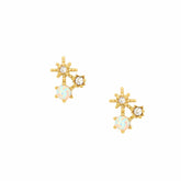 Bohomoon Stainless Steel Sunset Opal Stud Earrings