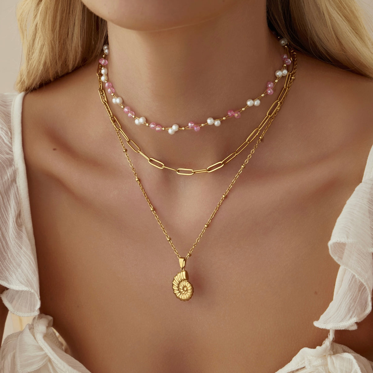 Gardenia Pearl Necklace