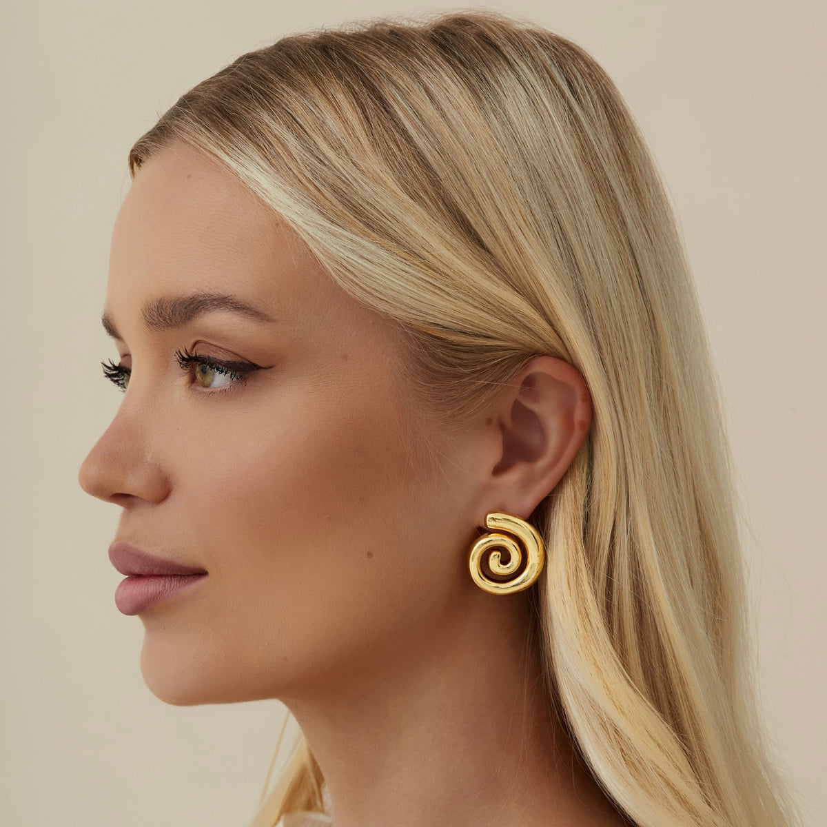 Spiral Stud Earrings