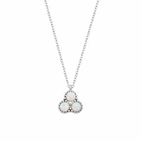 Bohomoon Stainless Steel Afterglow Opal Necklace