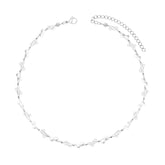 Bohomoon Stainless Steel Gardenia Pearl Choker / Necklace