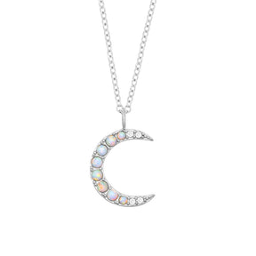 Bohomoon Stainless Steel Nightsky Opal Necklace