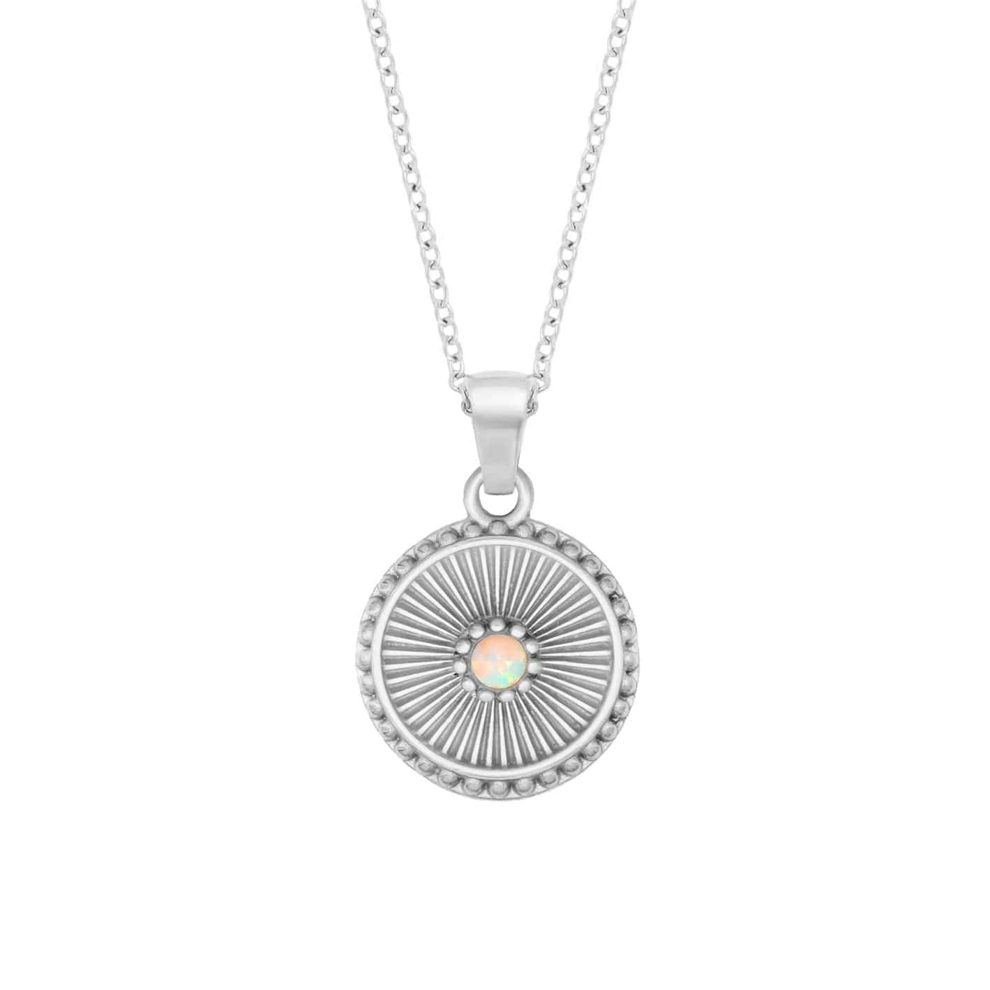 Bohomoon Stainless Steel Emelie Opal Necklace